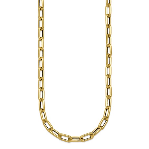 Herco 14K Polished 6mm Oval Link 24 Inch Necklace