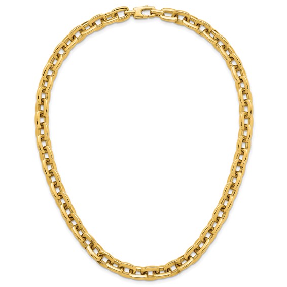 Herco 14K Polished Square Link Chain 18 Inch Necklace