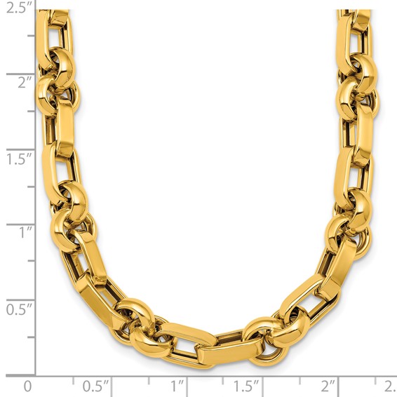 Herco 14K Polished Circle and Oval Link 18.5 Inch Necklace
