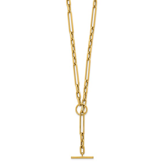 Herco 14K Polished Mixed Link 18 Inch Necklace