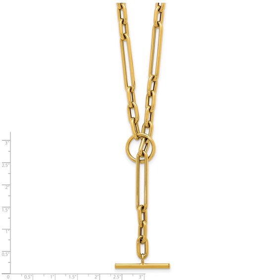 Herco 14K Polished Mixed Link 18 Inch Necklace