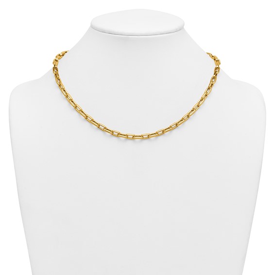 Herco 14K Polished 5mm Oval Link 18 Inch Necklace