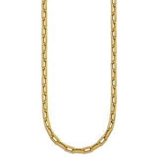 Herco 14K Polished 5mm Oval Link 24 Inch Necklace