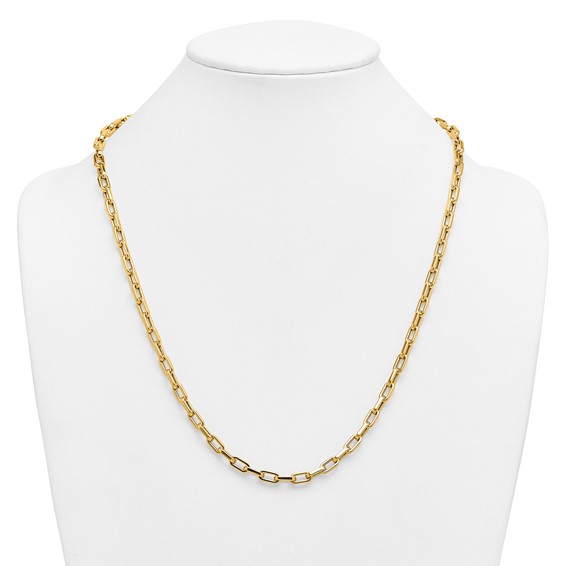Herco 14K Polished 5mm Oval Link 24 Inch Necklace