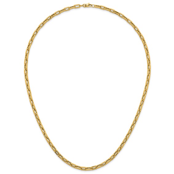 Herco 14K Polished 5mm Oval Link 24 Inch Necklace