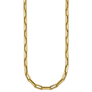 Herco 14K Polished Knife-edge Oval Link 18 Inch Necklace