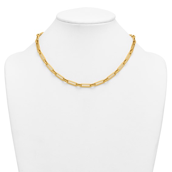 Herco 14K Polished 5.22mm Mixed Link 18 Inch Necklace