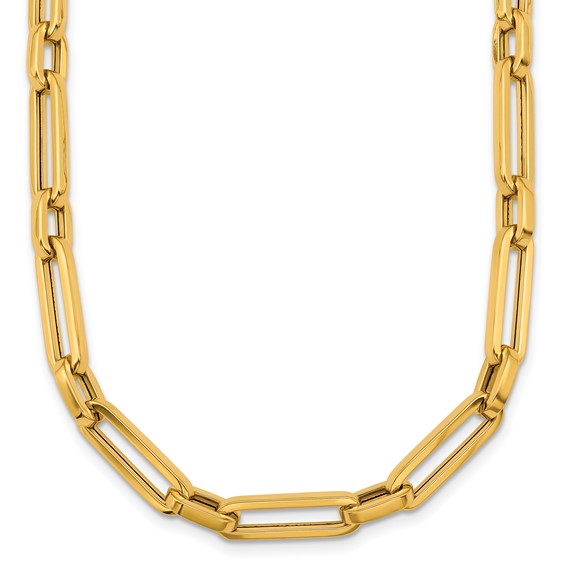 Herco 14K Polished 5.22mm Mixed Link 18 Inch Necklace