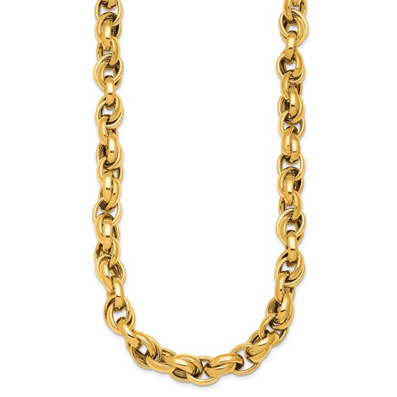 Herco 14K Polished Double Link 18.5 Inch Necklace