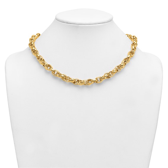 Herco 14K Polished Double Link 18.5 Inch Necklace