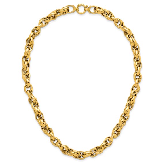 Herco 14K Polished Double Link 18.5 Inch Necklace