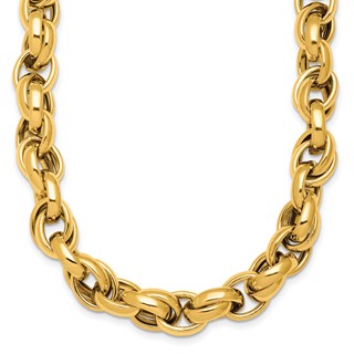 Herco 14K Polished Double Link 18.5 Inch Necklace