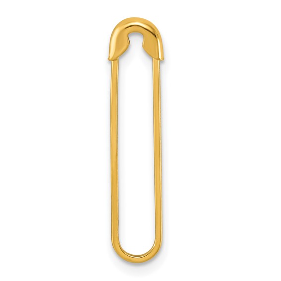Herco 14K Polished Solid Safety Pin Pendant