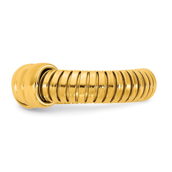 Herco 14K Polished and Grooved 5.5mm Flexible Cuff Ring