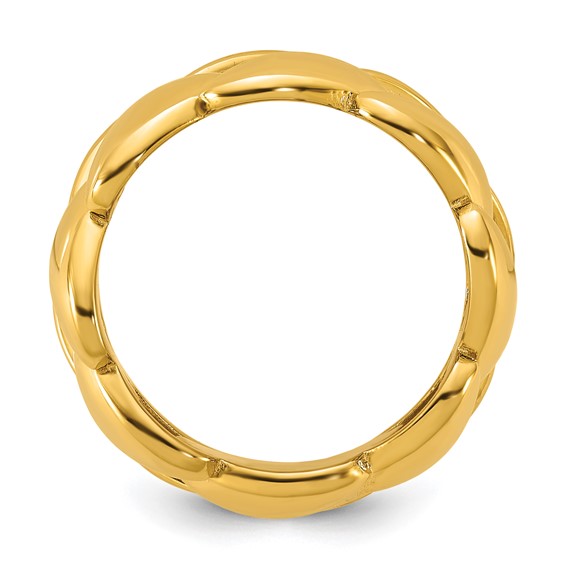 Herco 14K Polished 9.75mm Curb Link Ring