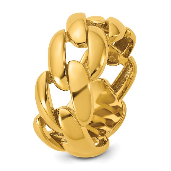 Herco 14K Polished 9.75mm Curb Link Ring