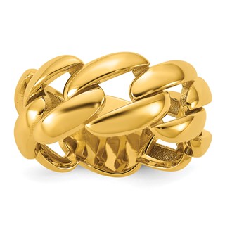 Herco 14K Polished 9.75mm Curb Link Ring
