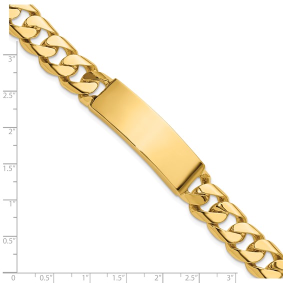 Herco Gold Solid Customizable Curb Link ID Bracelets
