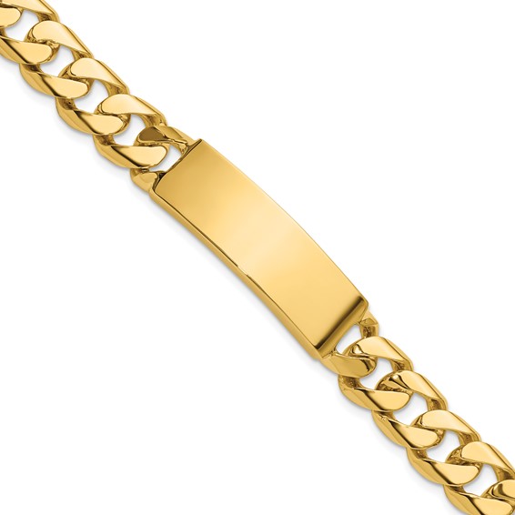 Herco Gold Solid Customizable Curb Link ID Bracelets