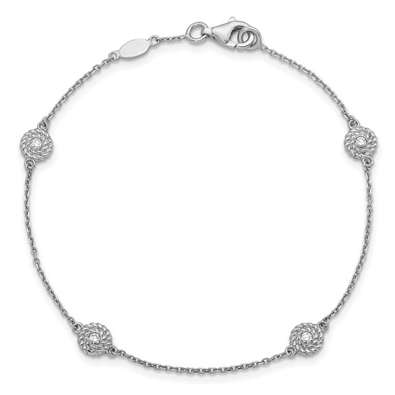 HERCO Gold Diamond Button Bracelets