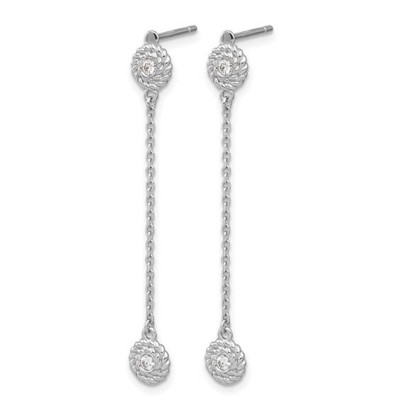 HERCO Gold Diamond Button Earrings