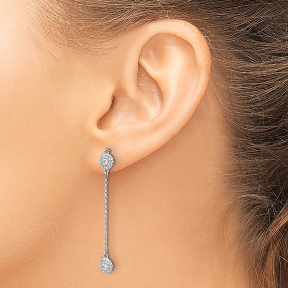 HERCO Gold Diamond Button Earrings