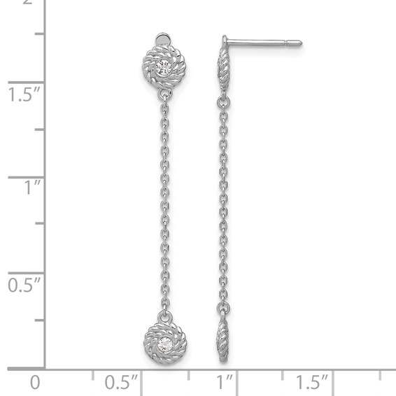 HERCO Gold Diamond Button Earrings