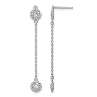 HERCO Gold Diamond Button Earrings