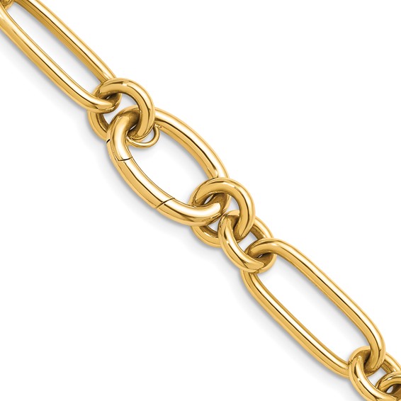 HERCO Gold 10mm Round and Oval Link Necklaces