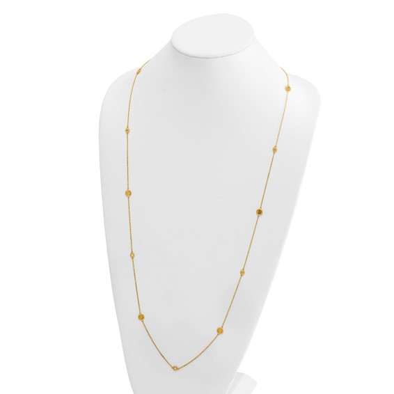 HERCO Gold Fancy Link with Discs Necklaces
