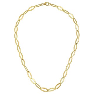 Herco 14K Gold Flat Oval Links 7mm