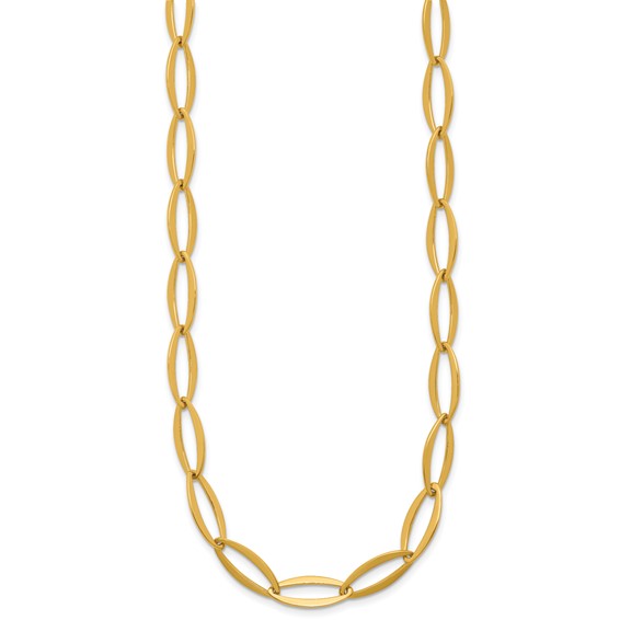 Herco 14K Gold Flat Oval Links 7mm