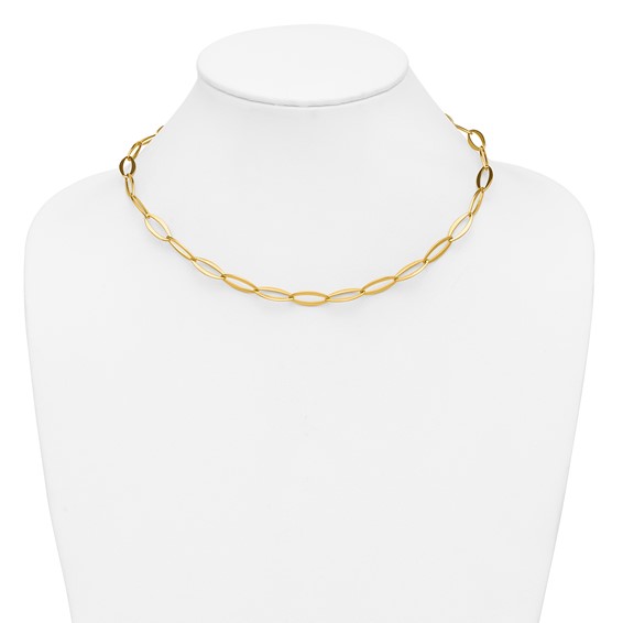 Herco 14K Gold Flat Oval Links 7mm