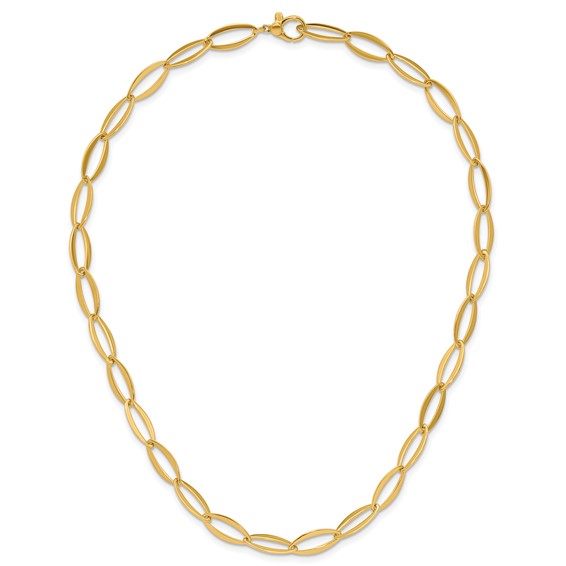 Herco 14K Gold Flat Oval Links 7mm
