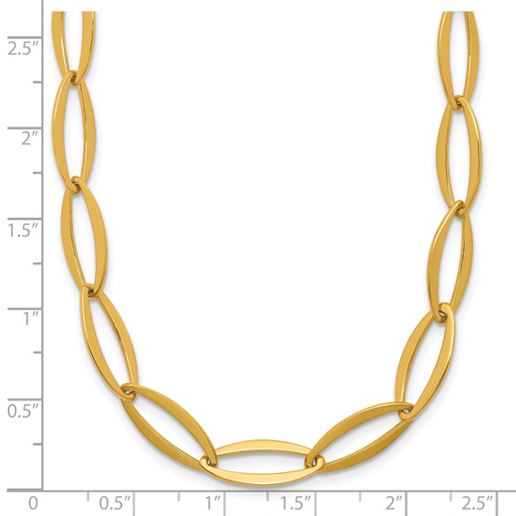 Herco 14K Gold Flat Oval Links 7mm