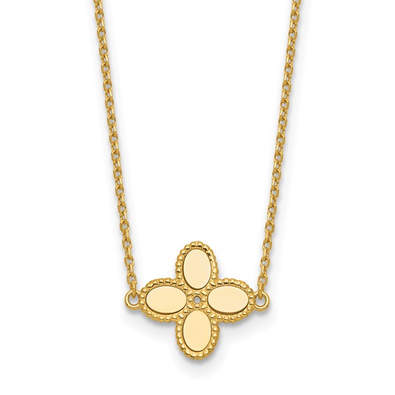 HERCO Gold Clover on Chain Necklaces