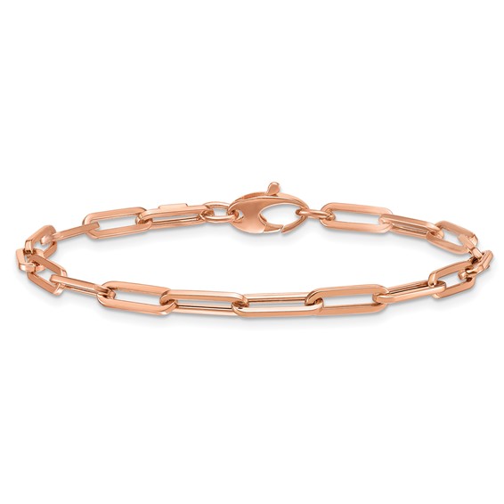 HERCO Gold Flat 4mm Paperclip Bracelets