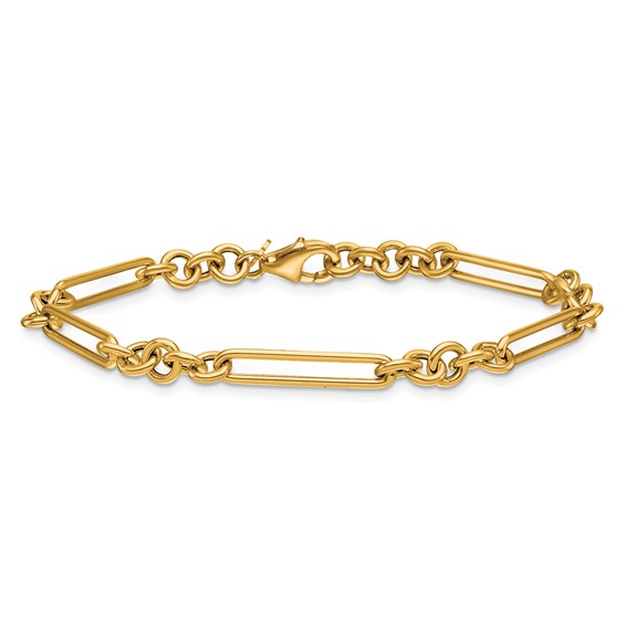Herco 14K Polished 5.3mm Fancy Link 7.5 inch Bracelet
