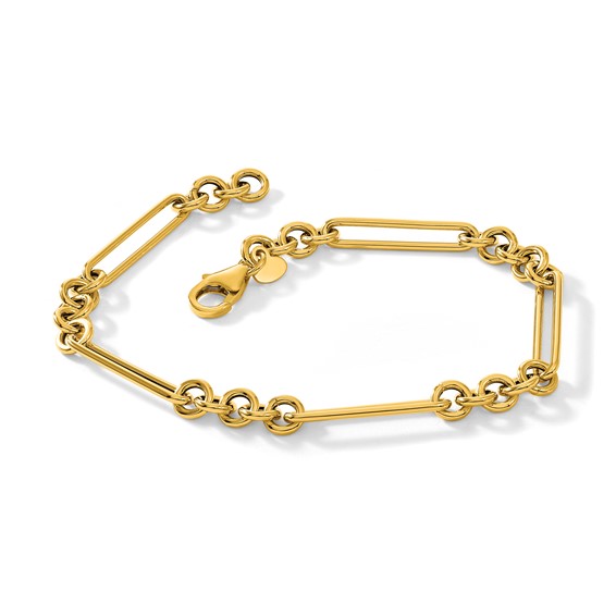 Herco 14K Polished 5.3mm Fancy Link 7.5 inch Bracelet