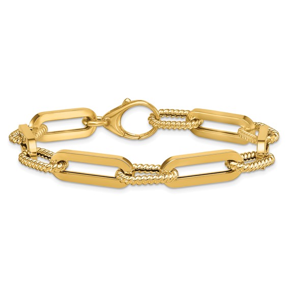 HERCO Gold Fancy Oval Link Bracelets
