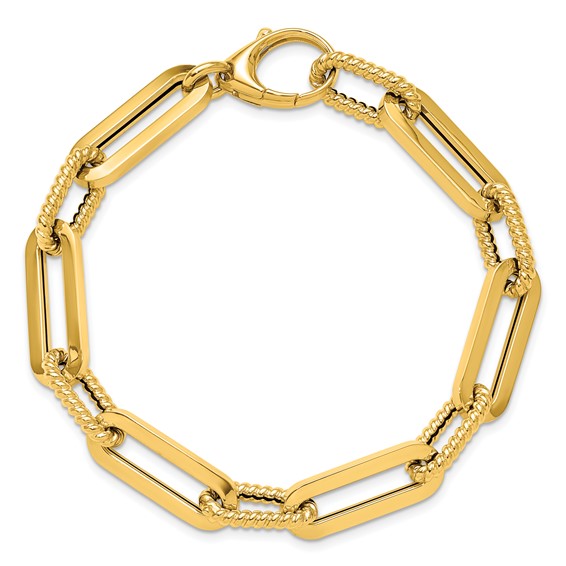HERCO Gold Fancy Oval Link Bracelets