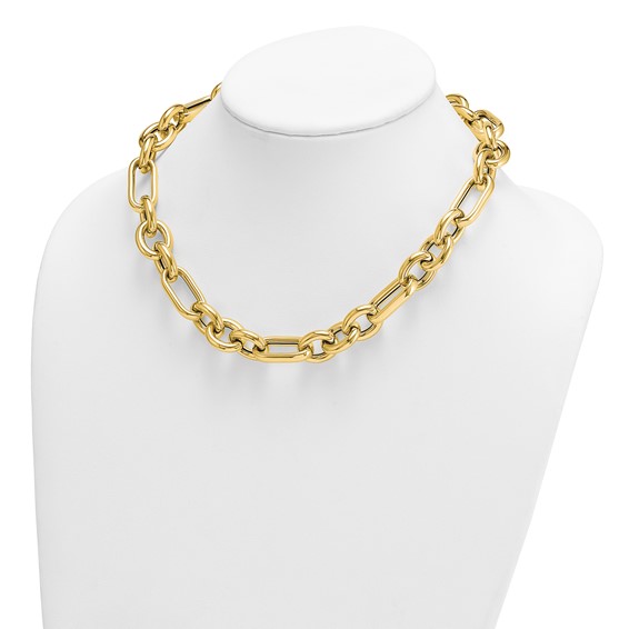 Herco 14K Polished 15mm Fancy Link 18 inch Necklace
