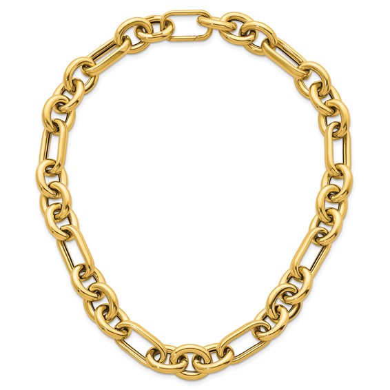 Herco 14K Polished 15mm Fancy Link 18 inch Necklace