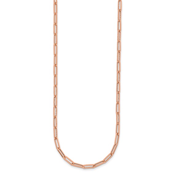 HERCO Gold 4.0mm Flat Paperclip Necklaces