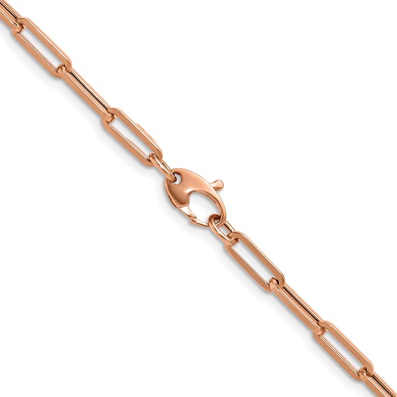 HERCO Gold 4.0mm Flat Paperclip Necklaces