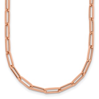HERCO Gold 4.0mm Flat Paperclip Necklaces