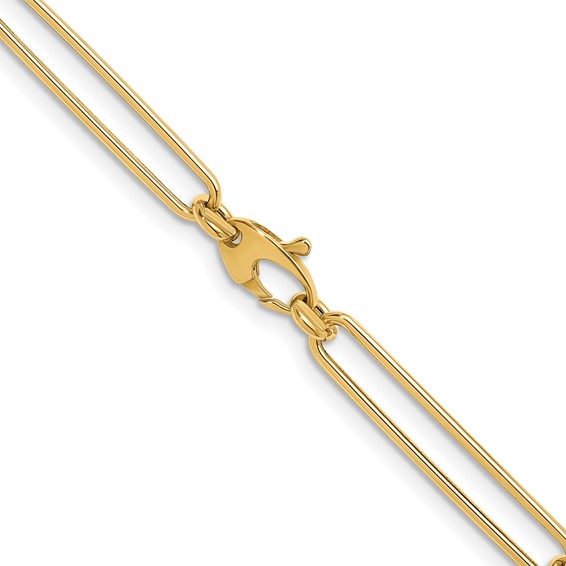 HERCO Gold Elongated Oval Link Necklaces