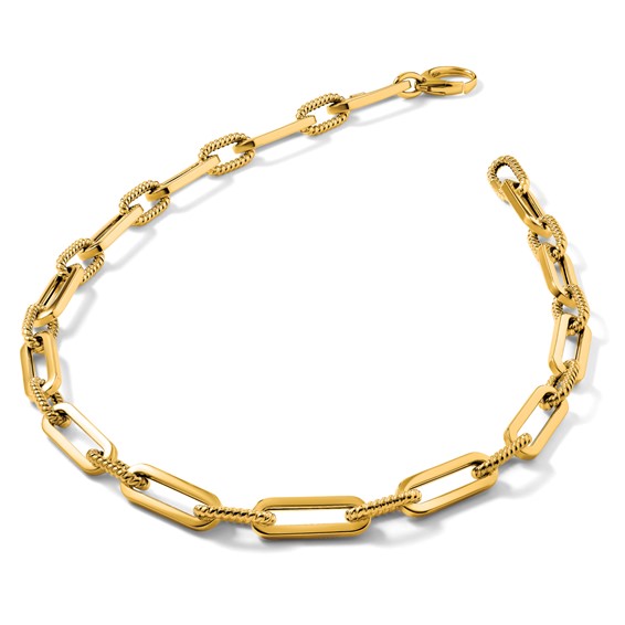 HERCO Gold Fancy Oval Link Necklaces