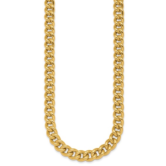 HERCO Gold 10mm Curb Necklaces