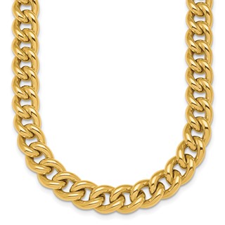 HERCO Gold 10mm Curb Necklaces